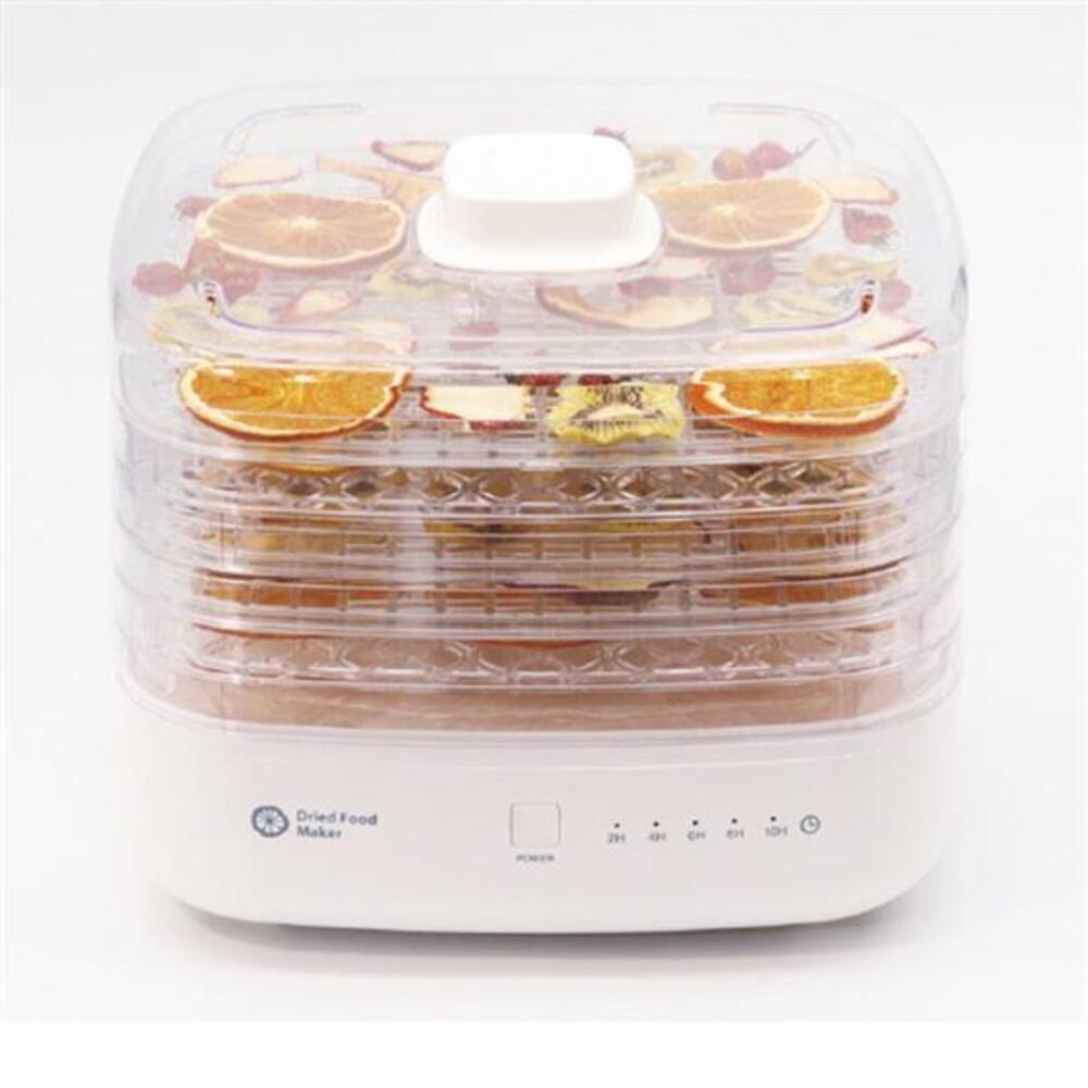 APIX Dry Food Maker 2 Vegetable Dehydrator Food Dryer 10-Hour Off Timer White AFD-553-WH