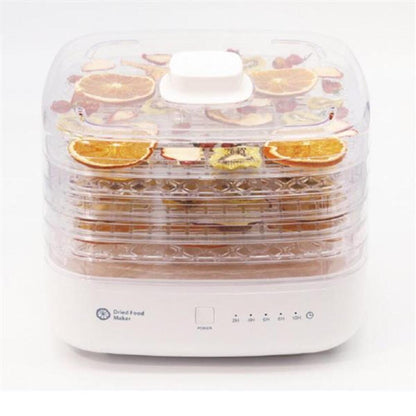 APIX Dry Food Maker 2 Vegetable Dehydrator Food Dryer 10-Hour Off Timer White AFD-553-WH