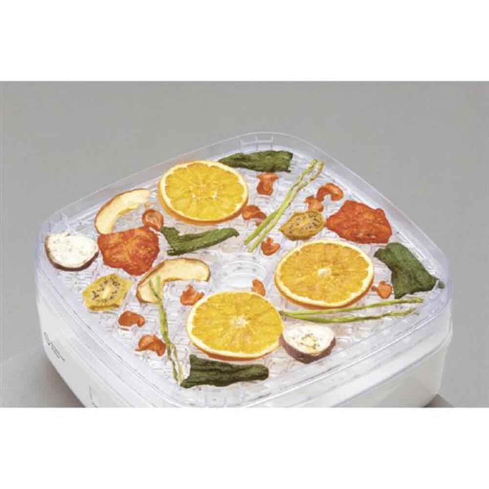 APIX Dry Food Maker 2 Vegetable Dehydrator Food Dryer 10-Hour Off Timer White AFD-553-WH