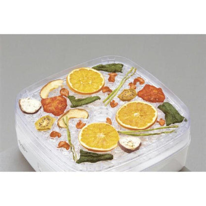 APIX Dry Food Maker 2 Vegetable Dehydrator Food Dryer 10-Hour Off Timer White AFD-553-WH