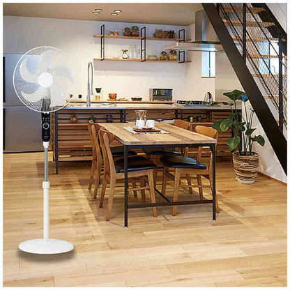 Apix International AC Floor Fan 5 Blades White AFL-256R(WH)