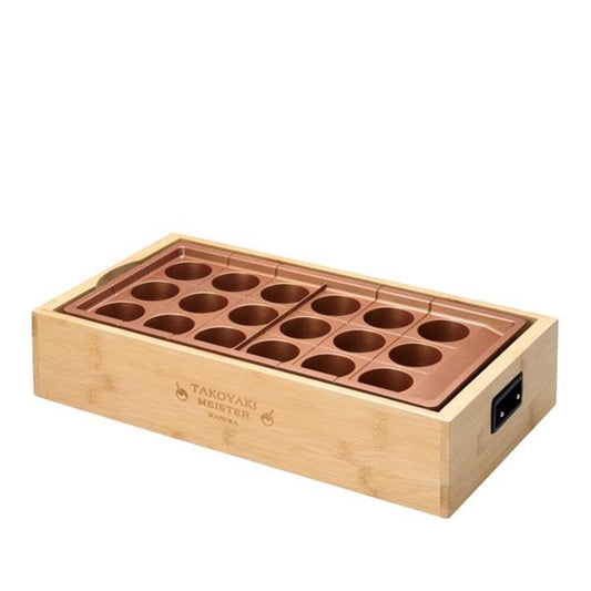 APIX Takoyaki Meister ATM-818 Large Ball High Power 1200W 18 Holes Bamboo