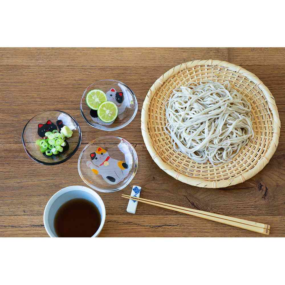 Adelia Medetamon 招き猫 Small Plate White 1 Piece