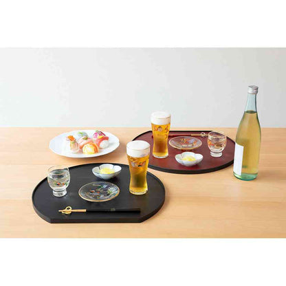 Adelia Premium Nippon Taste Kichijo Kachou Sake Glass Mandarin Duck and Iris