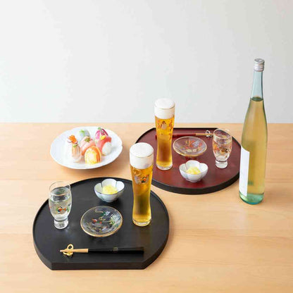 Adelia Premium Nippon Taste Kichijo Kachou Round Plate Mandarin Duck and Iris