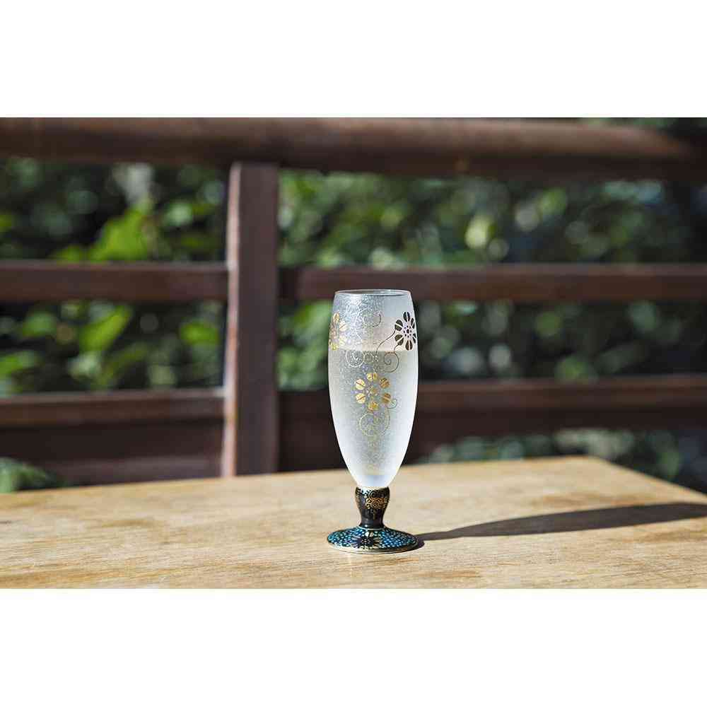 Adelia Premium Nippon Taste Mizore Kutani Blue Particle Tessen 1 Piece