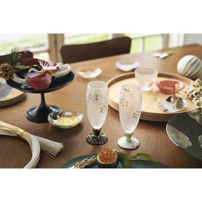 Adelia Premium Nippon Taste Mizore Kutani Blue Particle Tessen 1 Piece