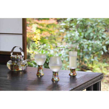 Adelia Premium Nippon Taste Mizore Kutani Craft Sake Glass Elegant 1 Piece