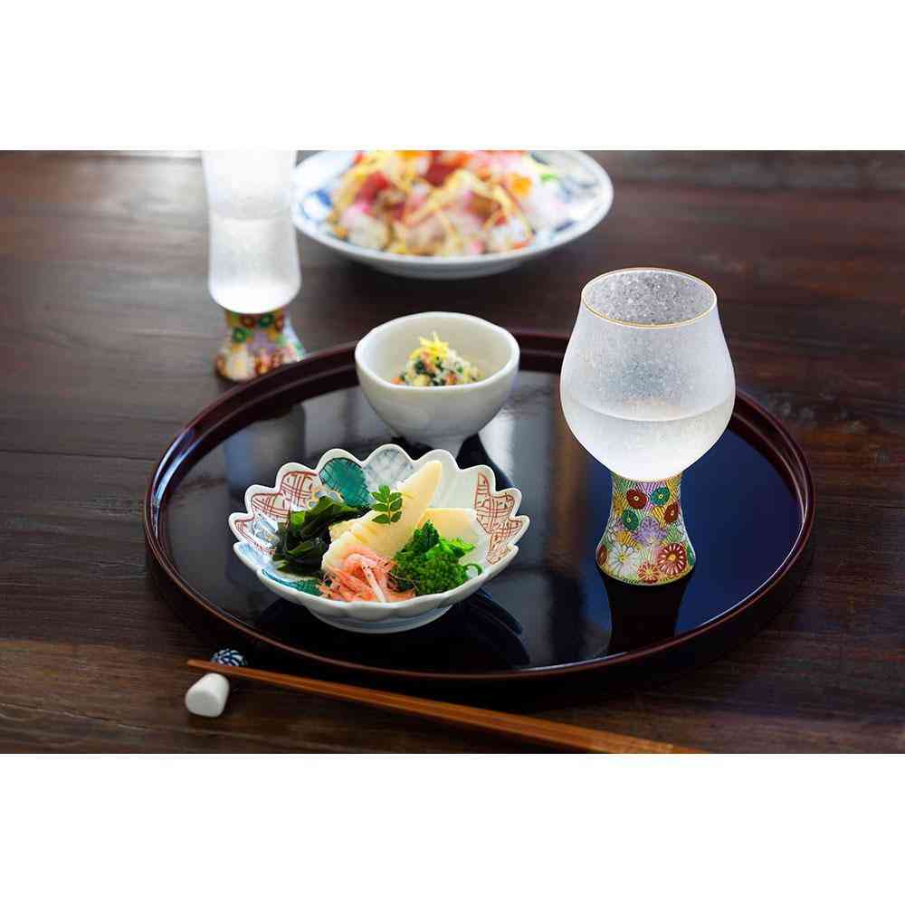 Adelia Premium Nippon Taste Mizore Kutani Craft Sake Glass Refreshing 1 Piece