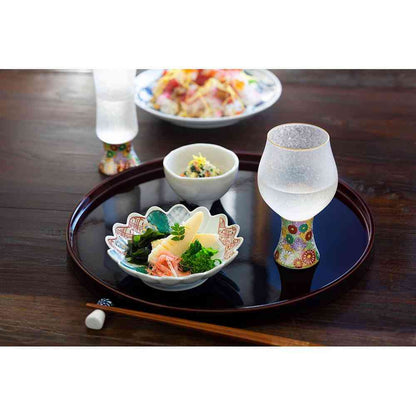 Adelia Premium Nippon Taste Mizore Kutani Craft Sake Glass Refreshing 1 Piece