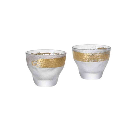 Adelia Premium Nippon Taste Gold Character Sake Glass Pair Set 90ml×2
