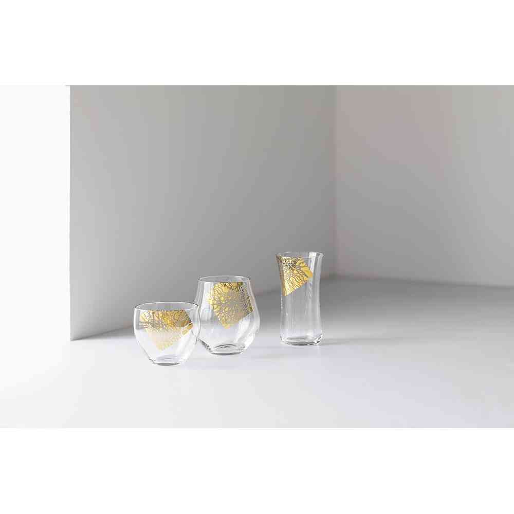 Adelia Craft Sake Glass Kirari Sake Set - 150ml×1, 230ml×1, 120ml×1