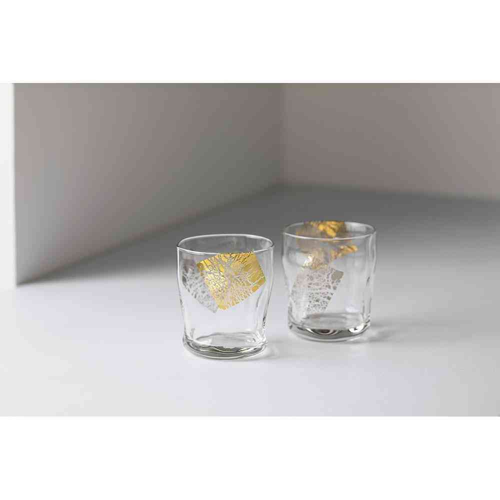 Adelia Tebineri Fluid Kirari Rock Glass Pair Set 300ml×2