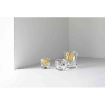 Adelia Tebineri Fluid Kirari Sake Set - Pouring Jug 280ml×1, Sake Cups 100ml×2