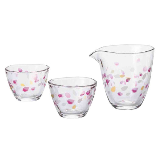 Adelia TEBINERI HARUIRO Sake Set - Pouring Jug 160ml×1, Sake Cups 90ml×2