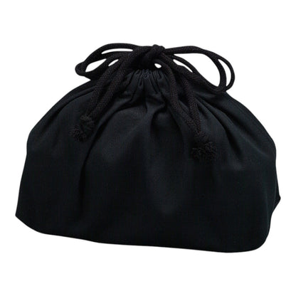Tatsumiya Slim Drawstring Bag for Men Black 3871