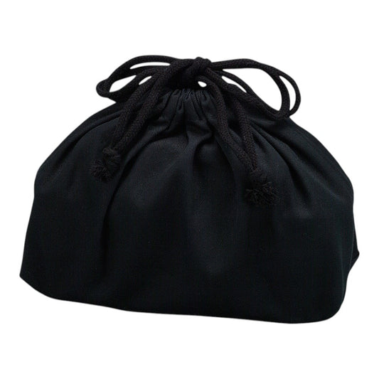 Tatsumiya Slim Drawstring Bag for Men Black 3871
