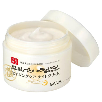 Sana Nameraka Honpo Soy Milk Isoflavone Wrinkle Night Cream 50g