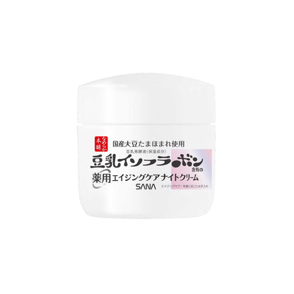 Sana Smooth Skin Soy Isoflavone Medicated Wrinkle Night Cream White 50g