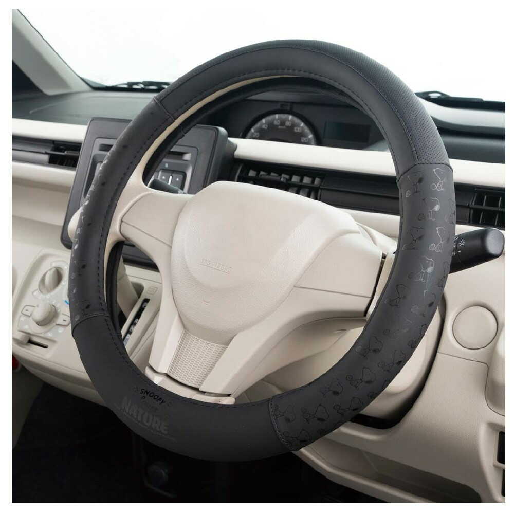 Bonform Snoopy Nature Steering Wheel Cover S Black 6772-01BK