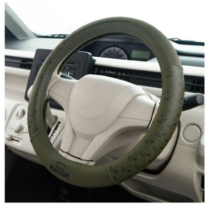 Bonform Snoopy Nature Steering Wheel Cover S Green 6772-01GN