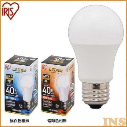 Iris Ohyama LED Bulb E26 40W Equivalent Wide Beam Warm White