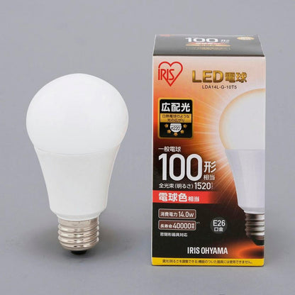 Iris Ohyama LED Bulb E26 Wide Beam Warm White 100W Equivalent