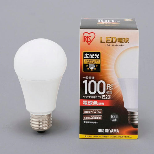 Iris Ohyama LED Bulb E26 Wide Beam Warm White 100W Equivalent