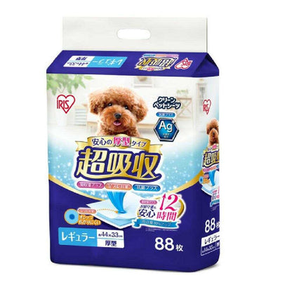 Iris Ohyama Thick Ultra-Absorbent Pet Pads Regular 88 Pieces