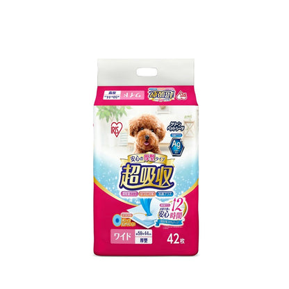 Iris Ohyama Thick Ultra Absorbent Pet Pads Wide 42 Sheets