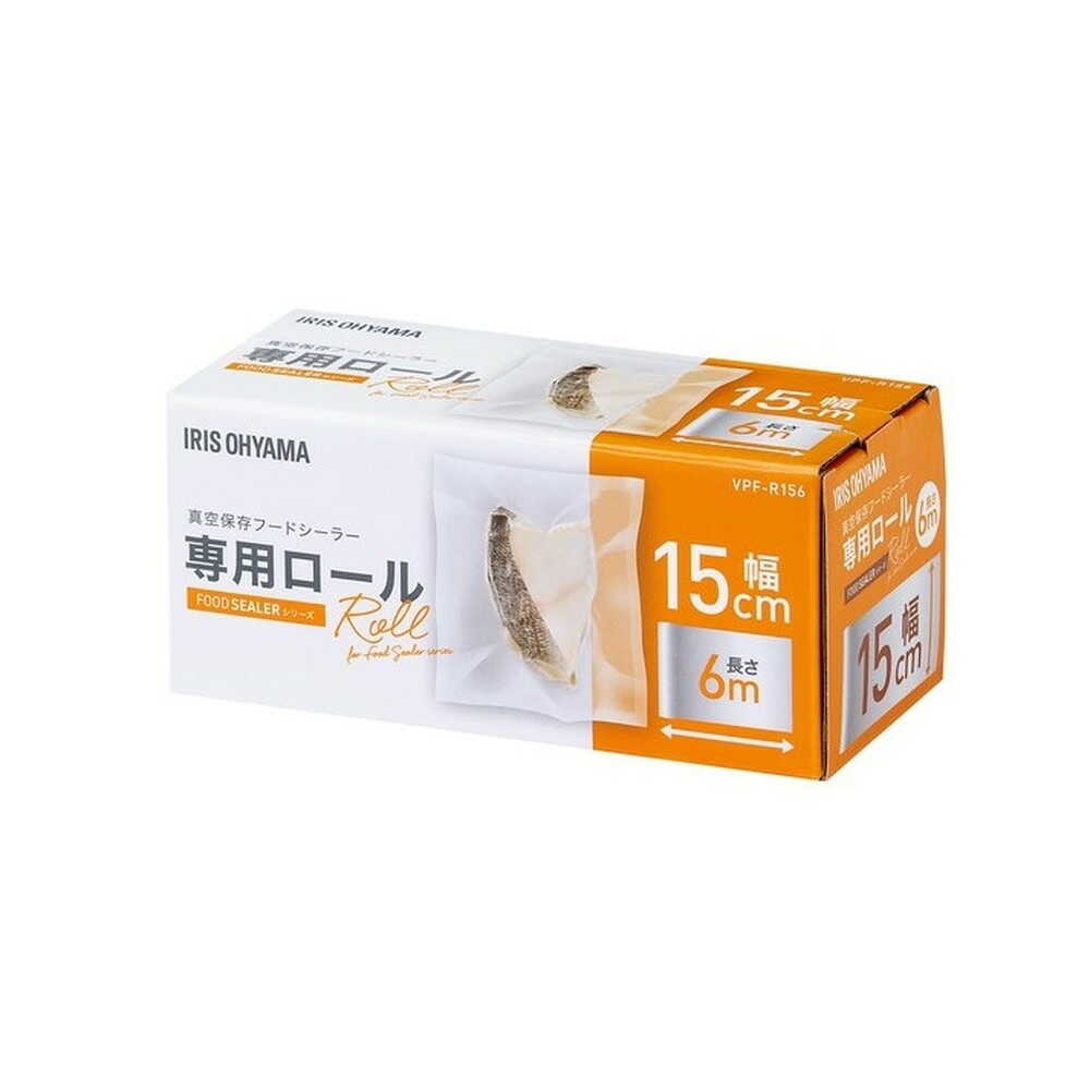 Iris Ohyama Vacuum Sealer Roll 15cm x 600cm VPF-R156