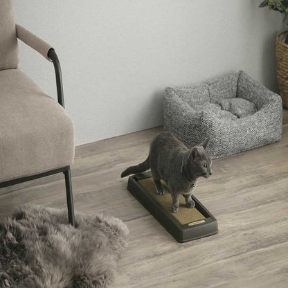 Iris Ohyama Dustless Slim Cat Scratching Post - Brown