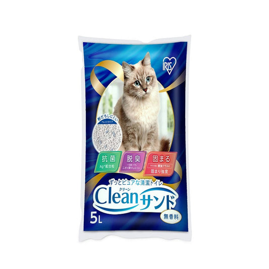 Iris Ohyama Cat Litter Clean Sand Unscented 5L