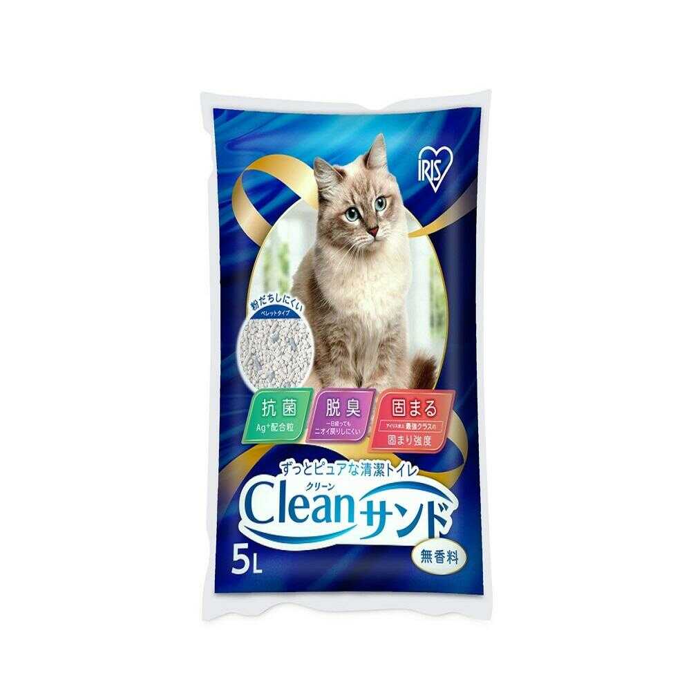 Iris Ohyama Cat Litter Clean Sand Unscented 5L