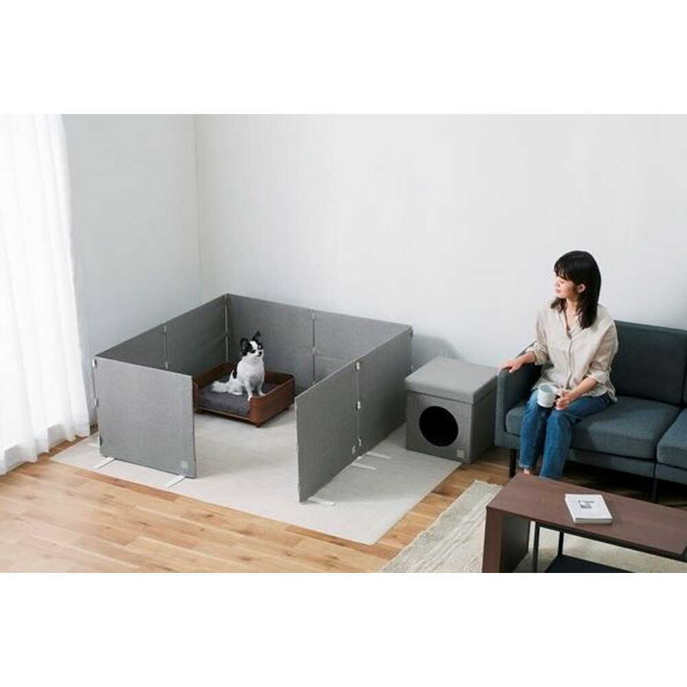 Iris Ohyama RM Cover Pet Fence Gray