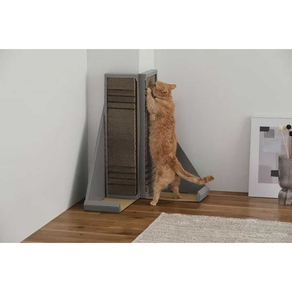 Iris Ohyama Scratching Post with File Brown
