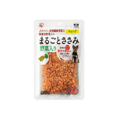 Iris Ohyama Whole Chicken Jerky Cubes with Vegetables 100g