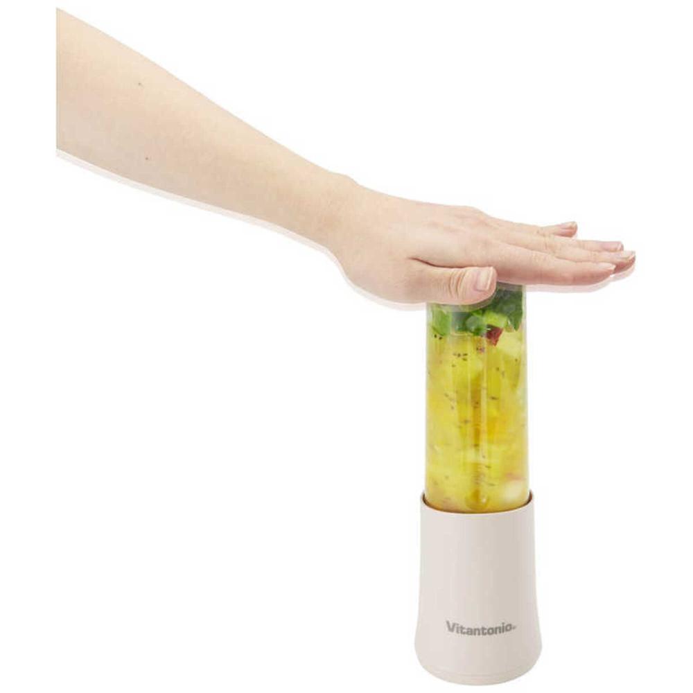 Vitantonio Mini Bottle Blender 280ml Compact Design Ice Compatible Ivory VBL-7-I