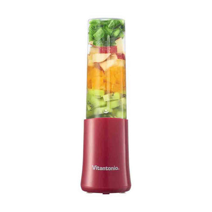 Vitantonio Mini Bottle Blender 280ml Compact Design Ice Compatible Red VBL-7-R