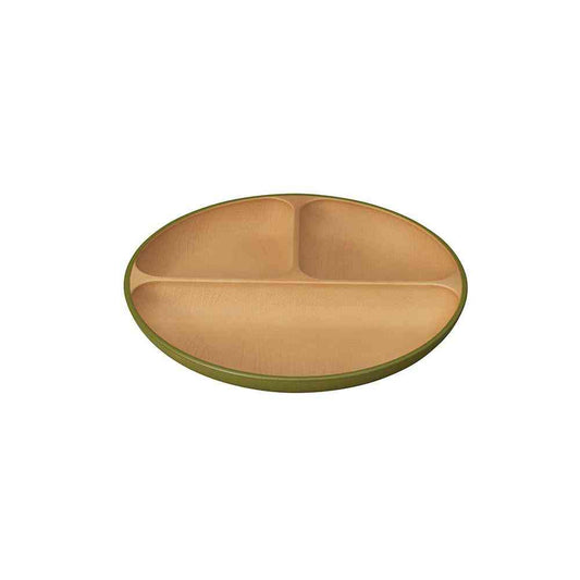 Kano EARTH COLOR Antibacterial Lunch Plate Olive