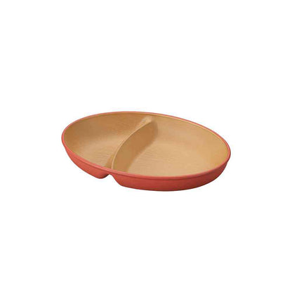 Kano EARTH COLOR Antibacterial Oval Plate Red