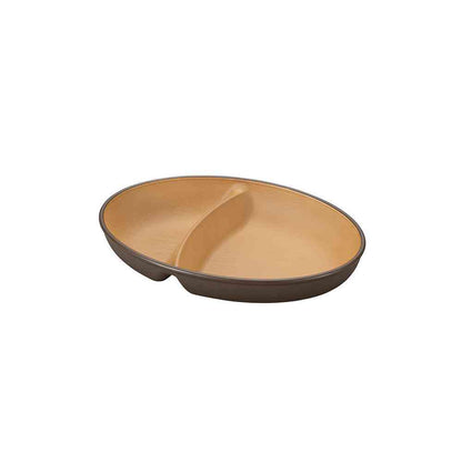 Kano EARTH COLOR Antibacterial Oval Plate Dark Brown