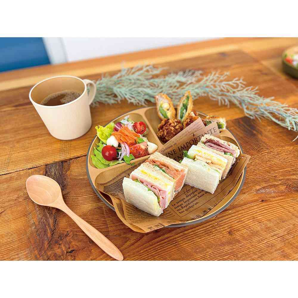 Kano EARTH COLOR Antibacterial Lunch Plate S Ivory