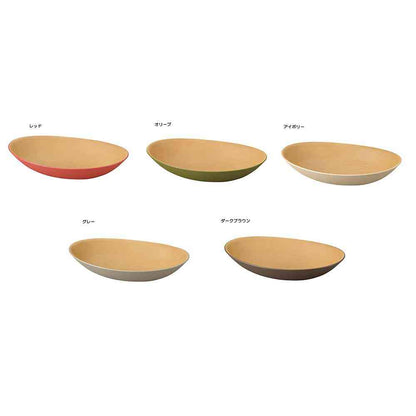 Kano EARTH COLOR Antibacterial Curry Pasta Plate Ivory