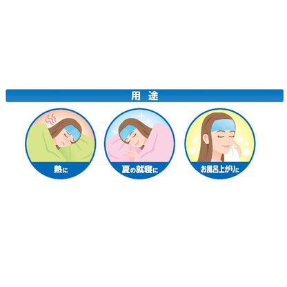 Kenyu Head Cool Hair Band Type IIIA HCB3A48 Cover 1, Gel Pack 2