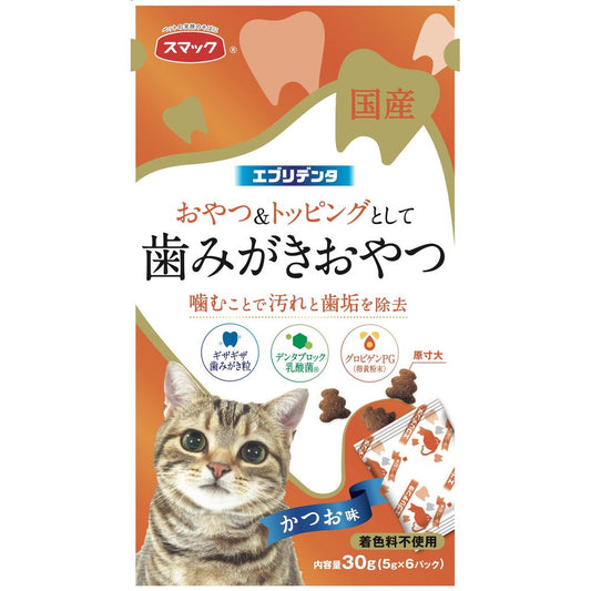 Smack Everyday Dental Cat Treats Bonito Flavor 30g