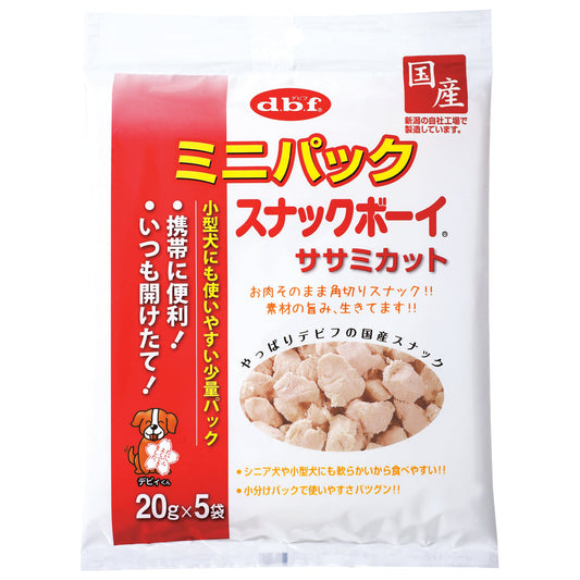 Debut Pet Mini Pack Snack Boy Chicken Breast Cut 100g (20g x 5 Bags)