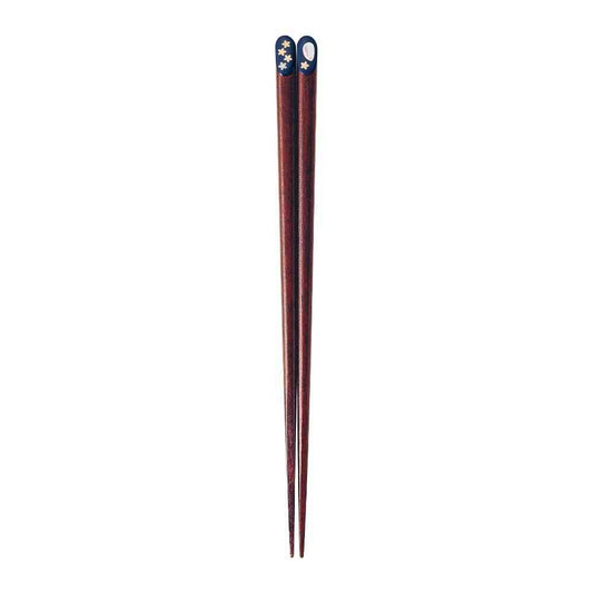 Ishida Chopsticks Kinza Usagi Blue 23cm