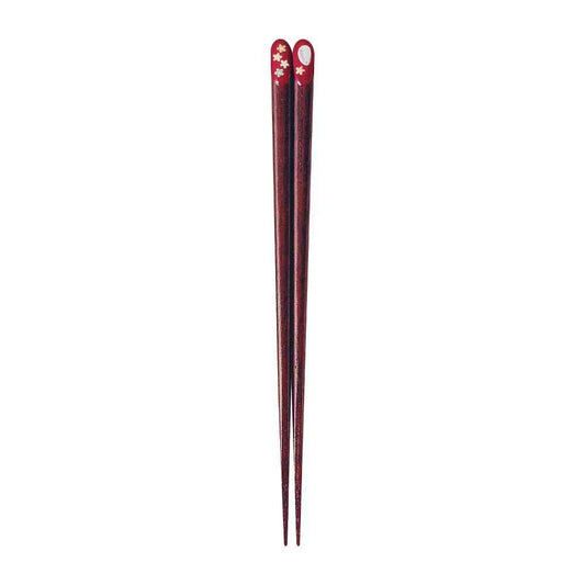 Ishida Chopsticks Kinza Usagi Vermilion 20.5cm