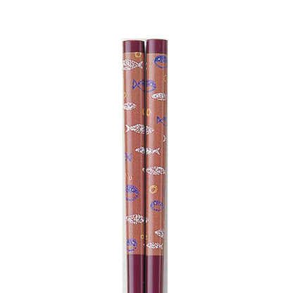 Ishida Chopsticks Color Fish Enji 20.5cm 1 Pair